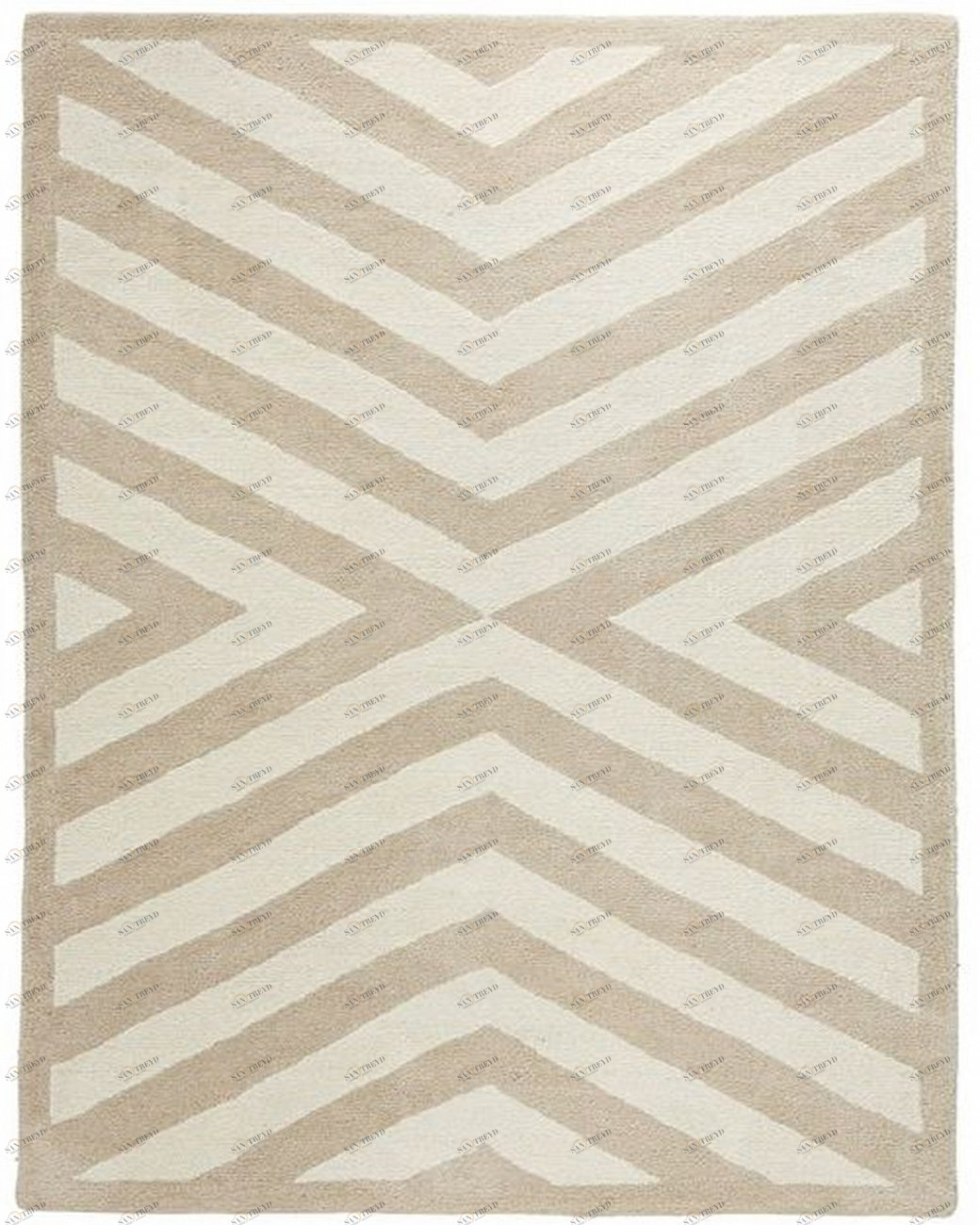 Ковер Crost Cream 100х130 DOLLY CAPRETS ДИЗАЙНЕРСКИЕ 119814 Кремовый;бежевый 