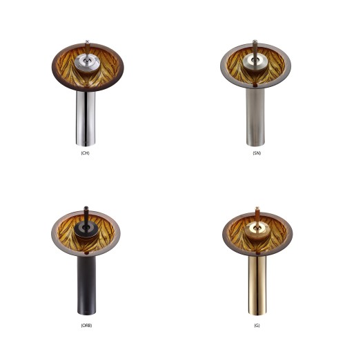 C-GV390-19mm-KGW1700 Накладная раковина на столешницу  прямоугольная Krausru  - Вид №3