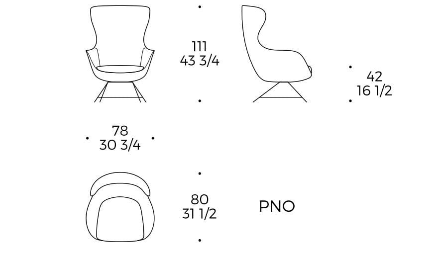 Тканевое кресло с подлокотниками Liu Jo Living Collection SWEET EMBRACE ARCH-00024829 - Вид №6