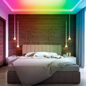 Светодиодная лента адресная SMD 5050 60 диод/14.4 Вт/м 12 В 10 мм IP20 2 м RGB белая подложка