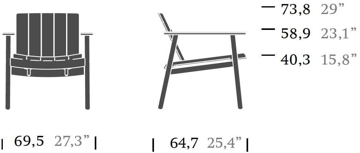 Kettal Садовое кресло из тика Riva #26200 - Вид №4