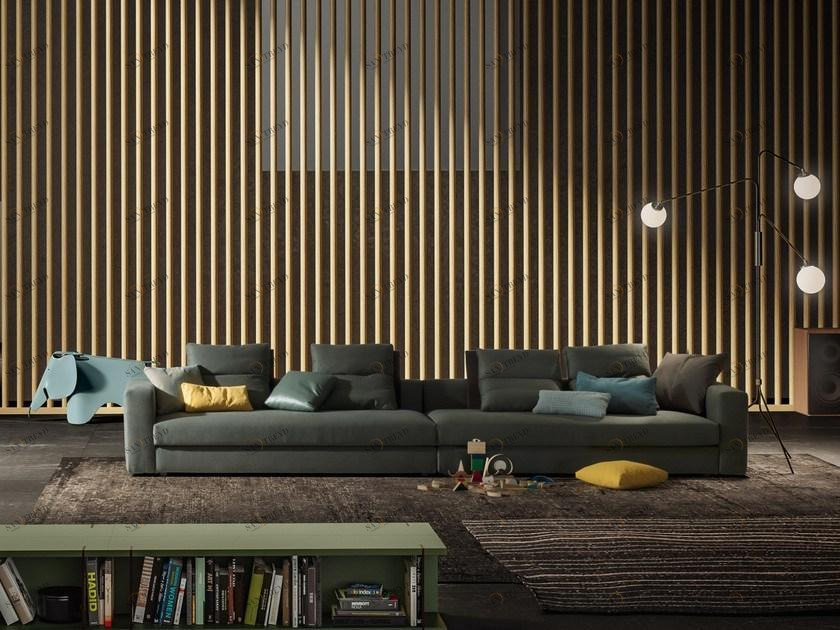 JESSE 6-местный модульный диван в коже Simon sun-id-1424893