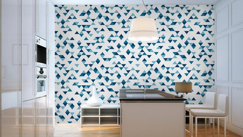 GLAMORA Моющиеся геометрические виниловые обои Colour blocking sun-id-1442459 - Вид №1