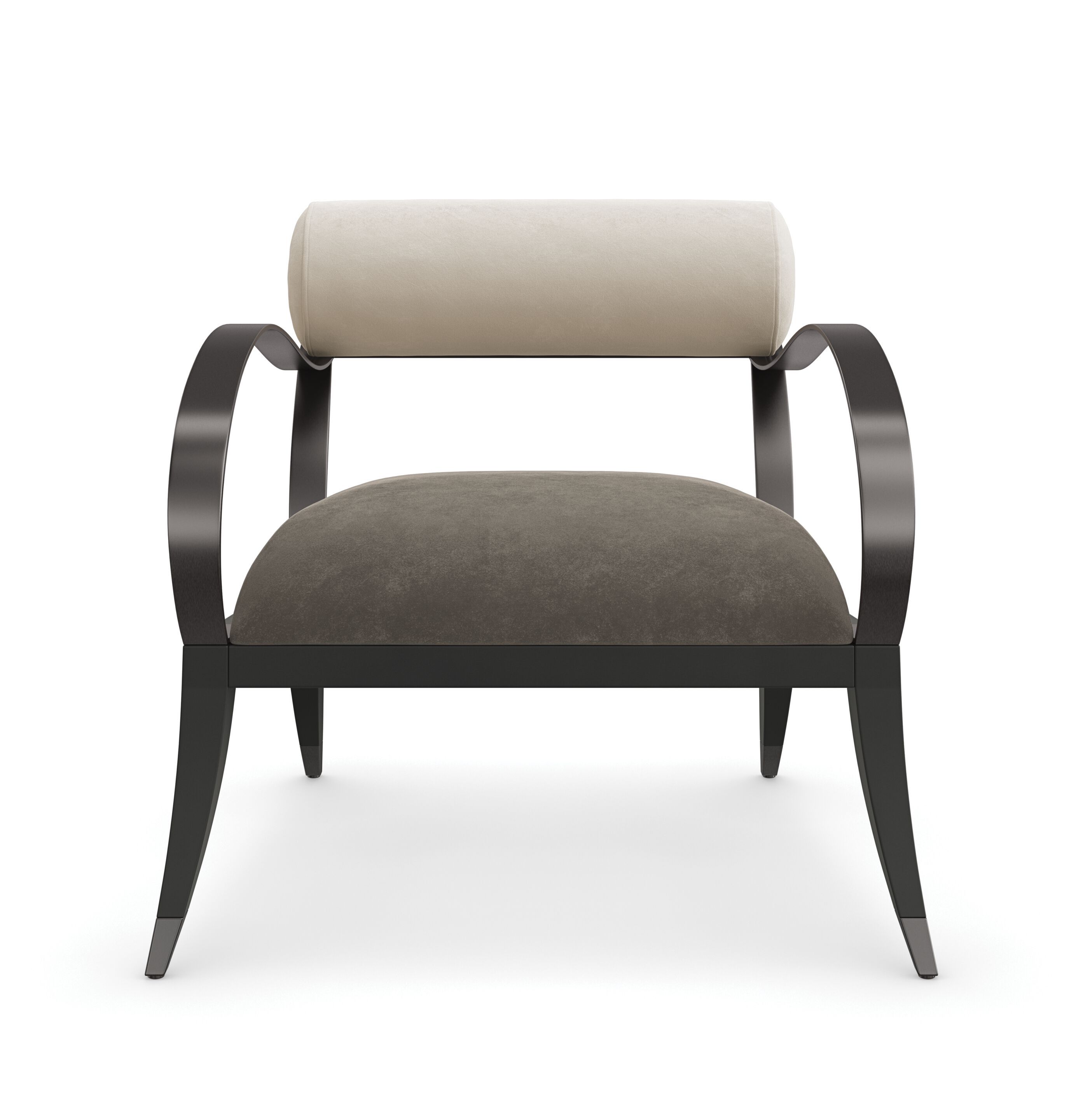 Кресло из мохера с подлокотниками Caracole HOMAGE ARCH-00100368 - Вид №4