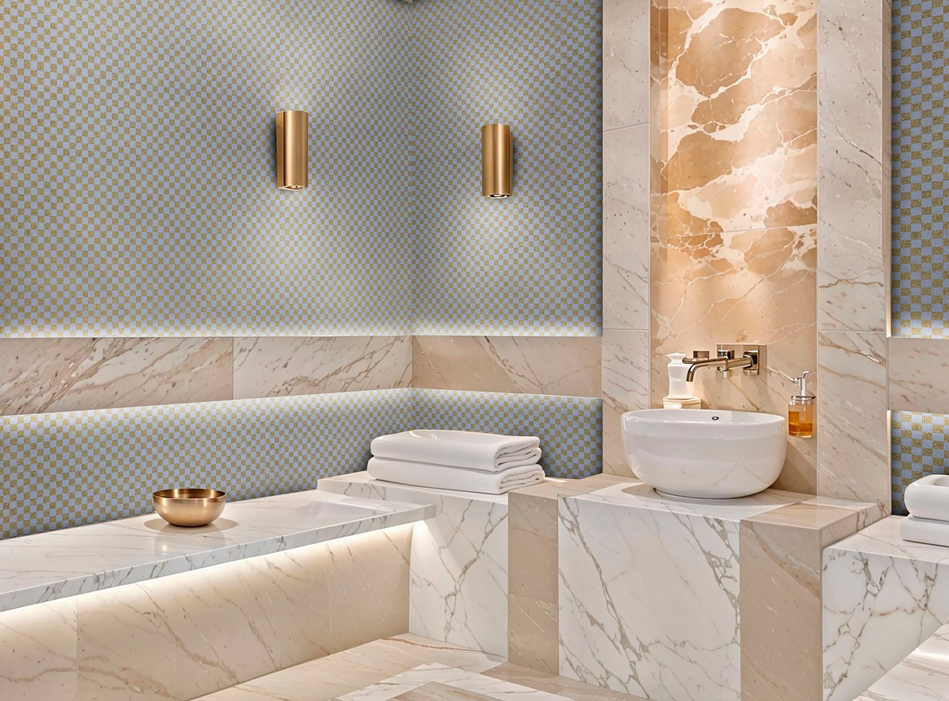 Обои с рисунком из целлюлозного волокна Officinarkitettura® Les nombre d'or ARCH-00109317 - Вид №3