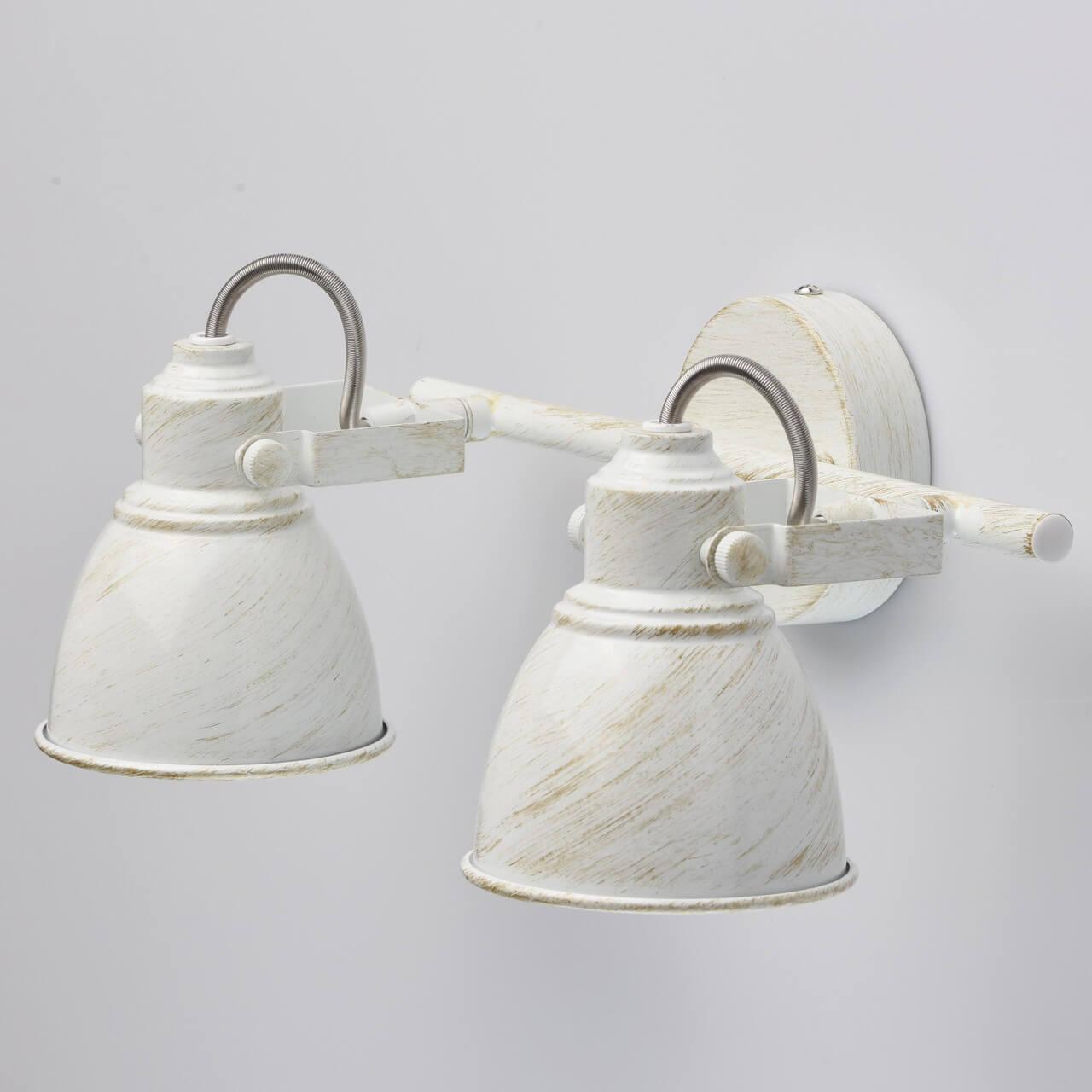 Спот настенный на 2 лампы белый "Ринген 3" 547021002 DE MARKT РИНГЕН 00-3926276 Белый  - Вид №1