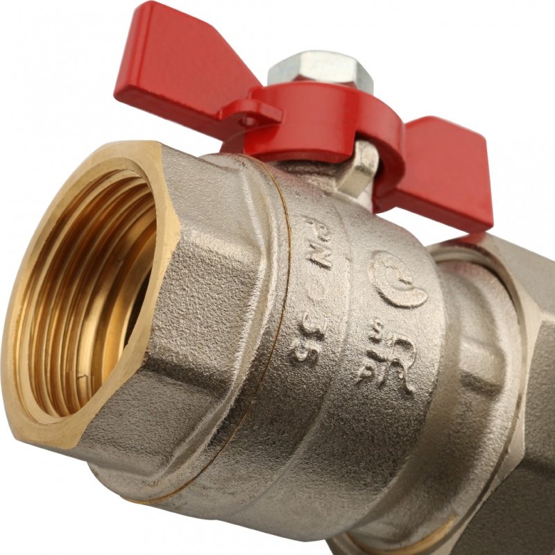 Коллектор из латуни на 5 вых. с расходомерами STOUT SMB0473000005 - Вид №3