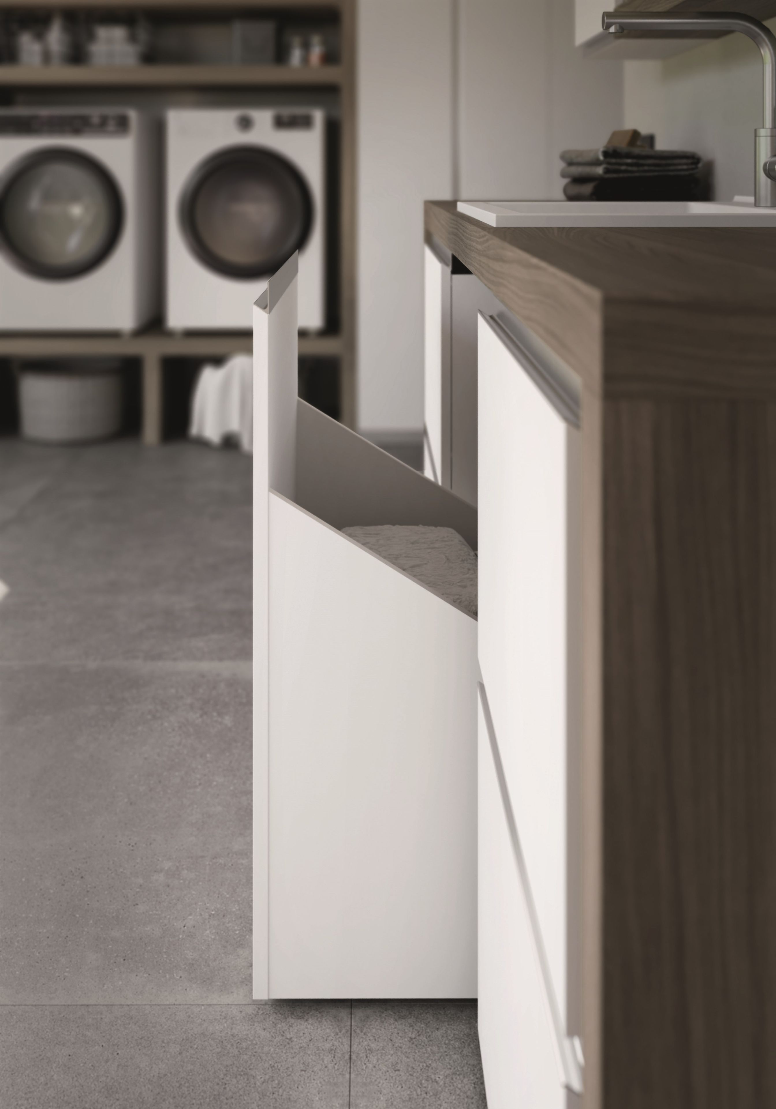 Модульный шкаф для белья Ideagroup пространство-время ARCH-00115490 - Вид №1