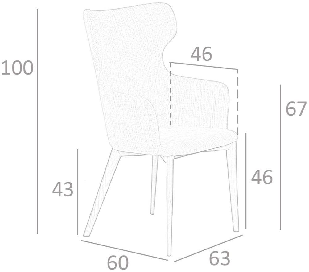 Angel Cerdá Стул из ткани с высокой спинкой New chair 4001 dc718-arm Angel Cerda - Вид №7