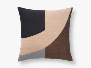 Квадратная подушка из хлопка с геометрическим рисунком