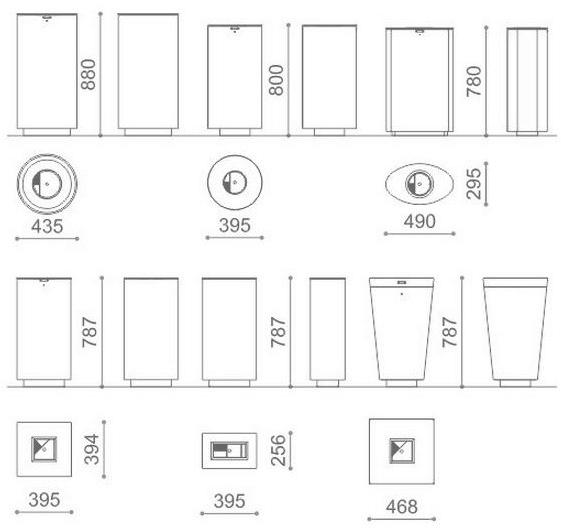Metalco Урна с крышкой с пепельницей sun-id-1384860 - Вид №9