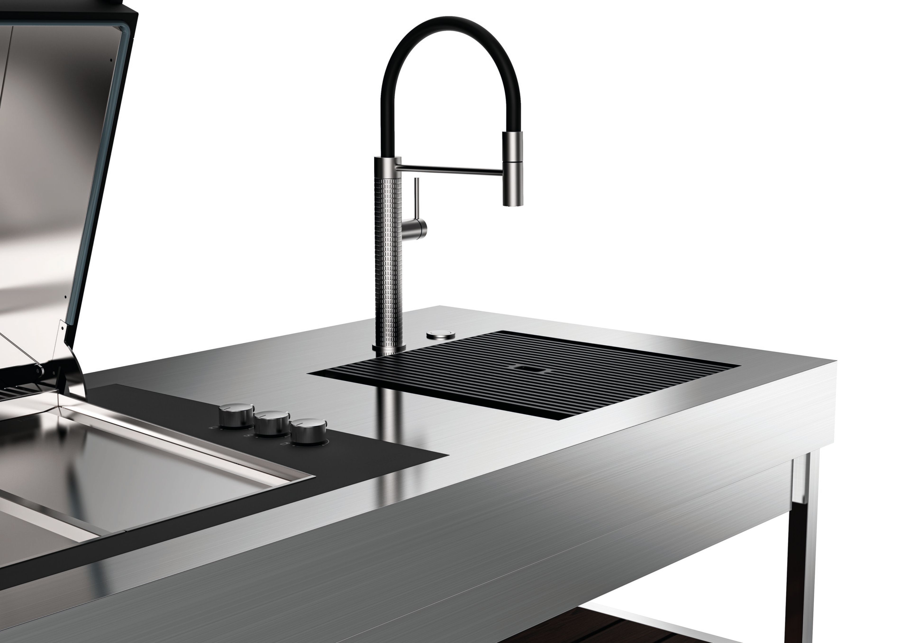 Открытый отдельно стоящий кухонный модуль Foster здесь ARCH-00059036 - Вид №3