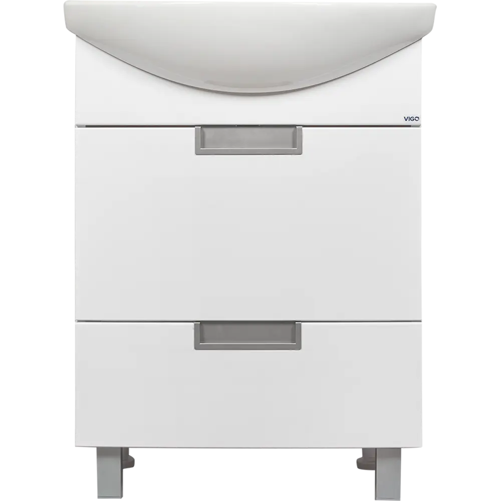 Тумба под раковину напольная Vigo Венто 60 см цвет белый STLM-2049261