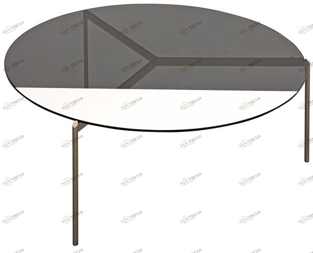 Shake Круглый стеклянный журнальный столик Lily sun-id-1449466