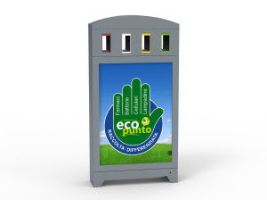 Наружная стальная стойка для мусора для утилизации отходов