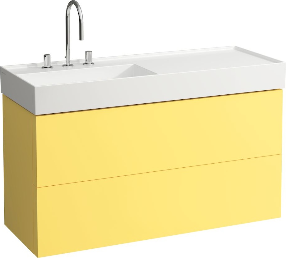 H8133324001111 Раковина, полочка справа, со специальным скрытым сливом LAUFEN PRO - Вид №6