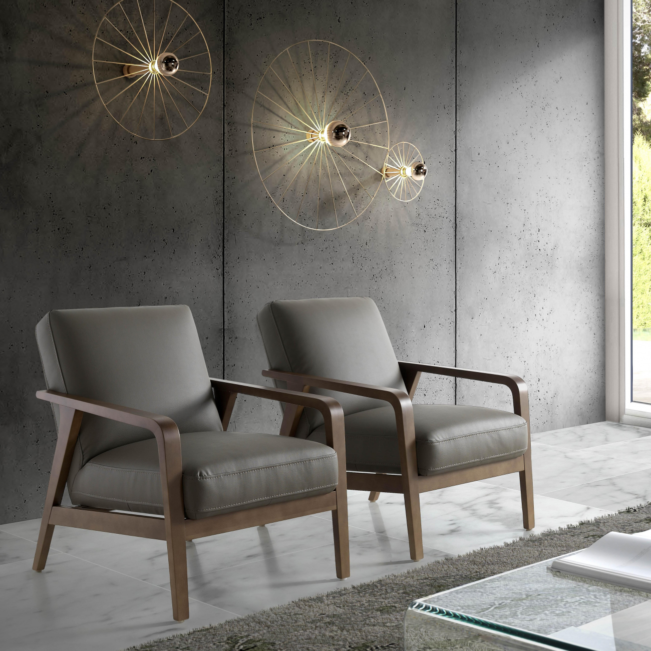 Кресло A1067 от Angel Cerda серое ANGEL CERDA ДИЗАЙНЕРСКИЕ 146912 Серый  - Вид №5