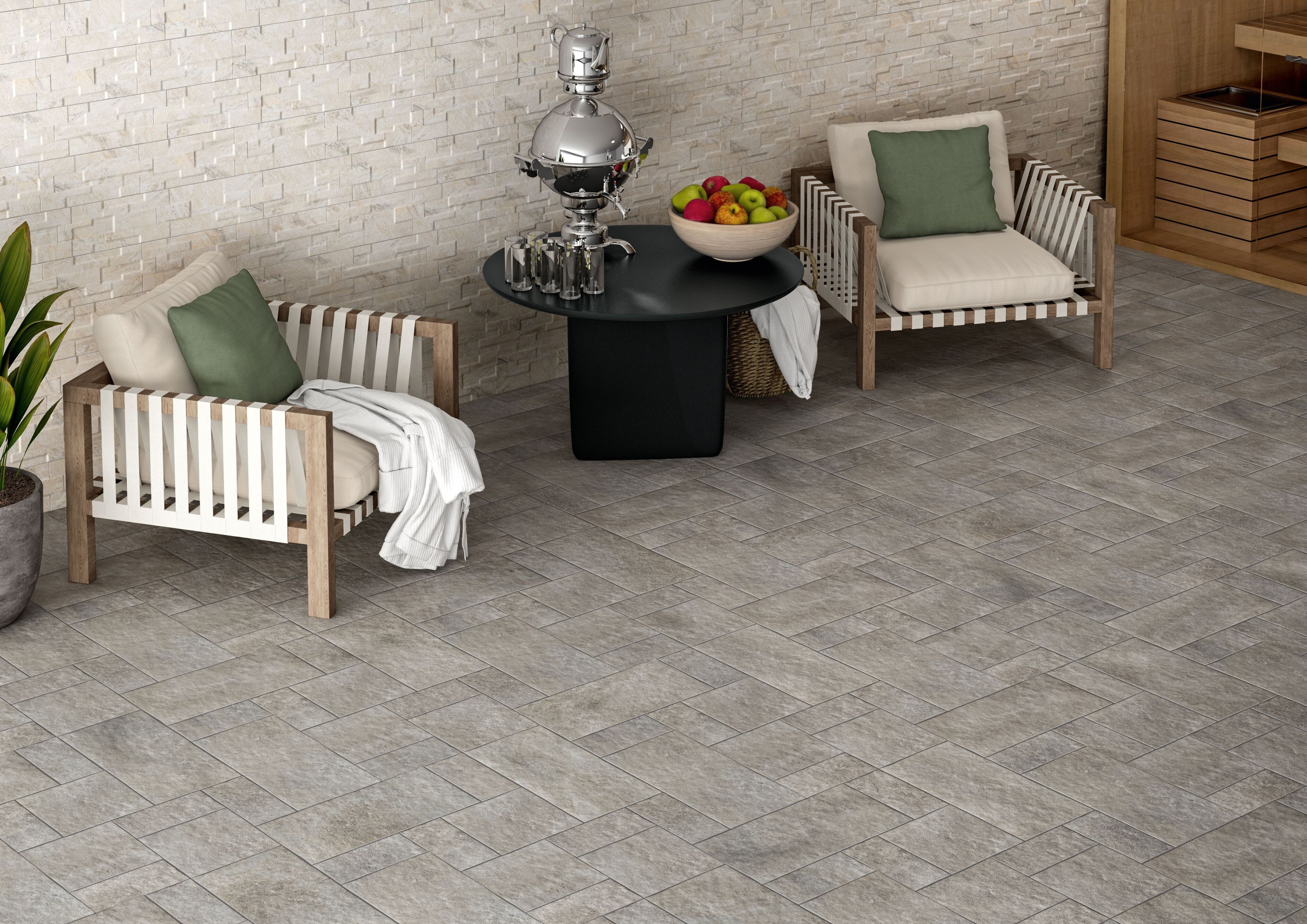 Пол / облицовка керамогранита с эффектом камня KERADOM NATIVA ARCH-00102493 - Вид №8