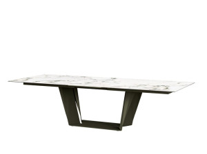 Керамический прямоугольный обеденный стол