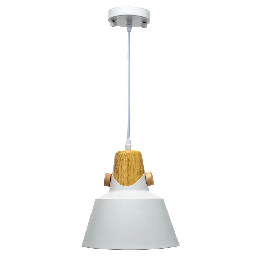 Светильник подвесной Lamplandia Prato 1 лампа 5 м² цвет белый STLM-2186335 - Вид №3