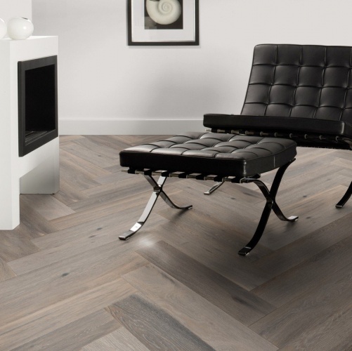 Паркет Ёлка Solidfloor New classic Кэнтрбери Дуб Натур с брашью (Текстурированная) 610х122 мм 1194938 - Вид №6