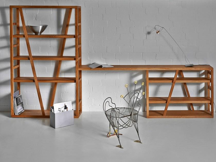 Vitamin Design Открытый книжный шкаф из массива дерева Fachwerk sun-id-1399690 - Вид №2