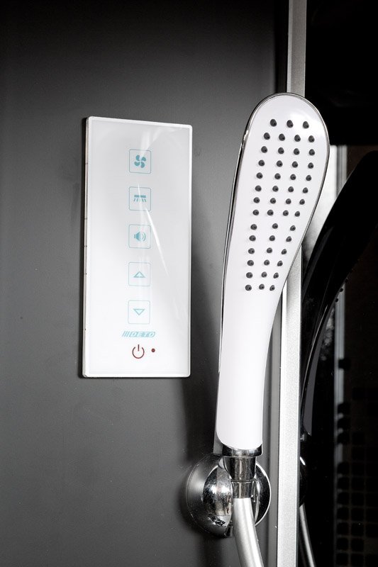 BМ4590 LED с гм. BLACK Душевая кабина DETO Серия ВМ L 890 с гм. и эл. BLACK - Вид №20