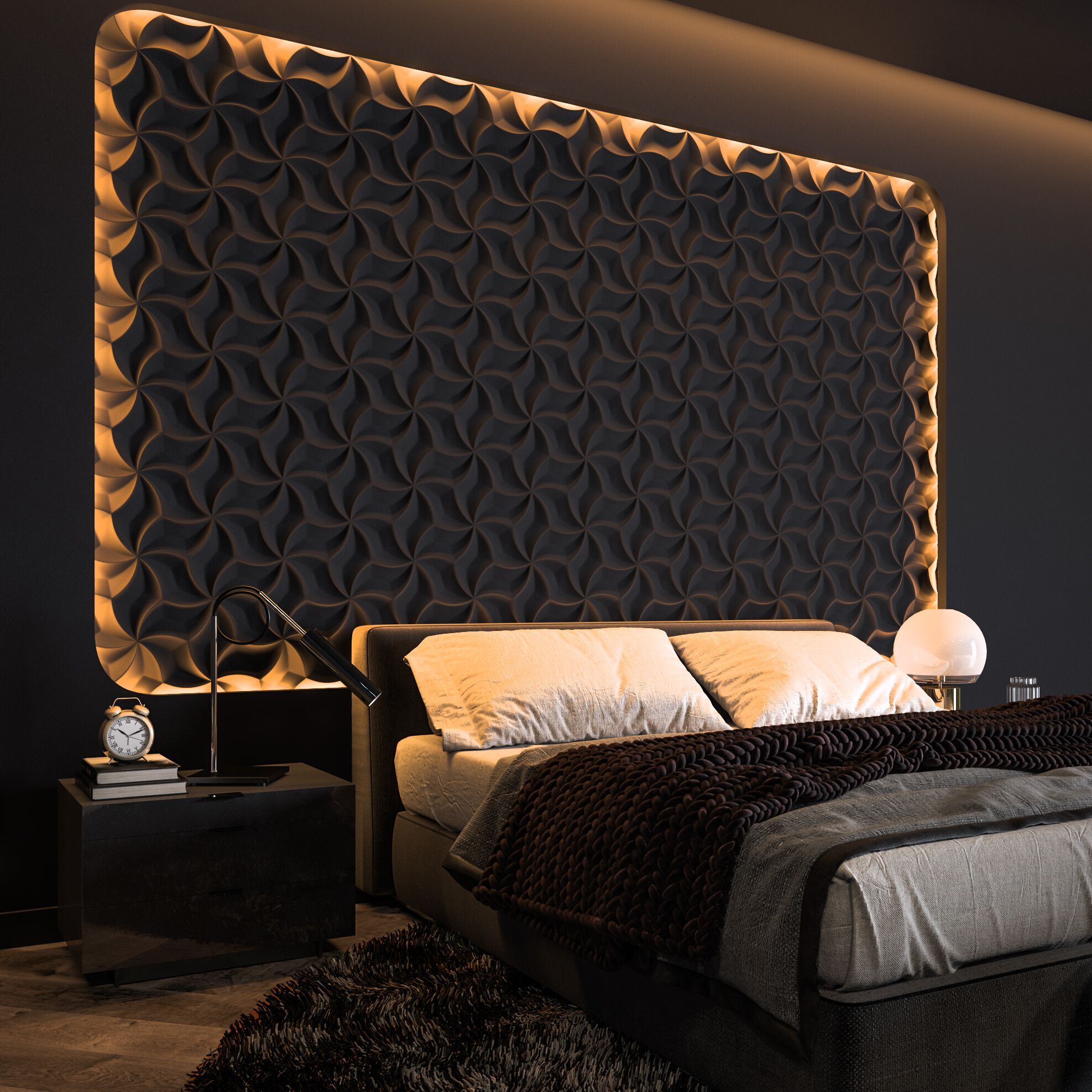 Трехмерное гипсовое покрытие WallDeco M-Modern ARCH-00000565 - Вид №1