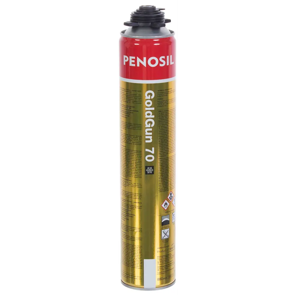 Пена монтажная профессиональная Penosil Goldgun 70 зимняя 880 мл 81944535 STLM-2082291  - Вид №2