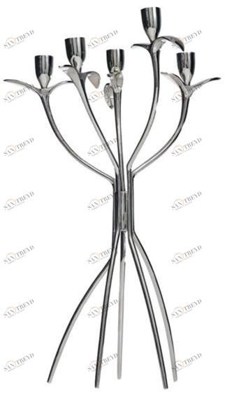 Driade Канделябры из латуни с пятью ответвлениями и никелевым покрытием  Ds050b7008116 