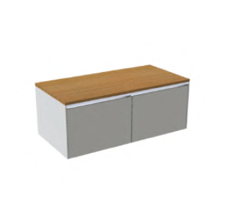 C376M2L50.101 Тумба подвесная с 2 выдвижными ящиками A. e T. Italia MATCH Белый матовый AeT ITALIA