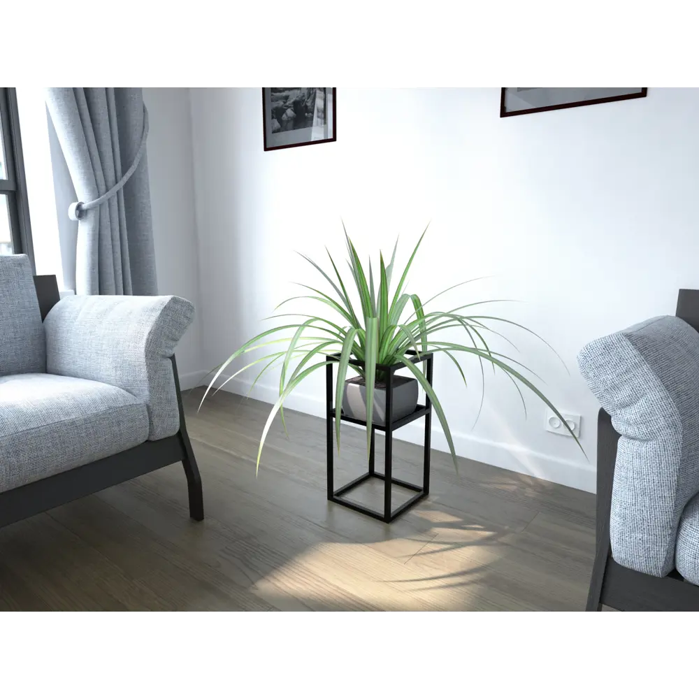 Santreyd — стальная подставка для цветов с полкой 25x50x25 см 88311253 STLM-0077581 - Вид №2