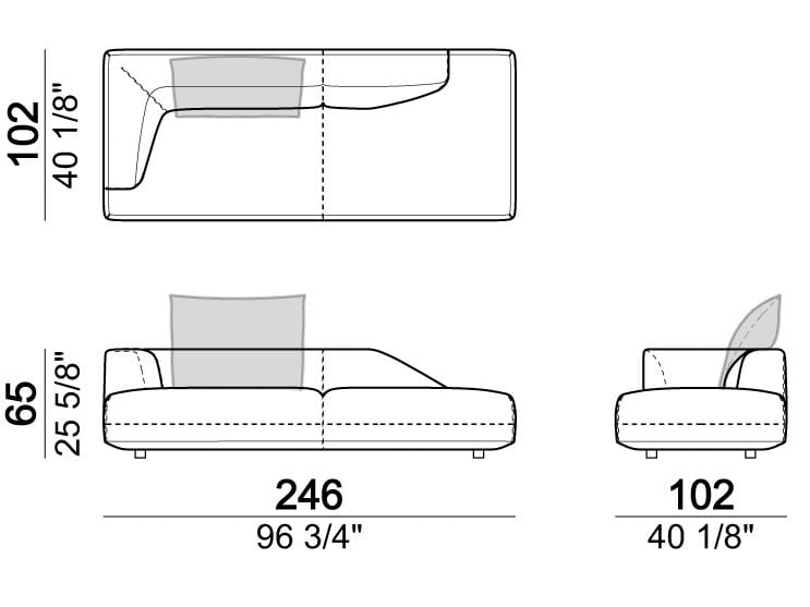 3-местный тканевый секционный диван Arketipo Starman ARCH-00099910 - Вид №23