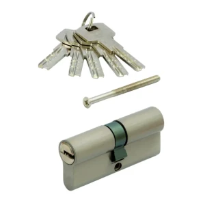 91504566 Цилиндровый механизм личинка Vettore ZN M90 Z NI (45x45) 5 ключей (Никель) для врезного замка входных и межкомнатных две STLM-1517806