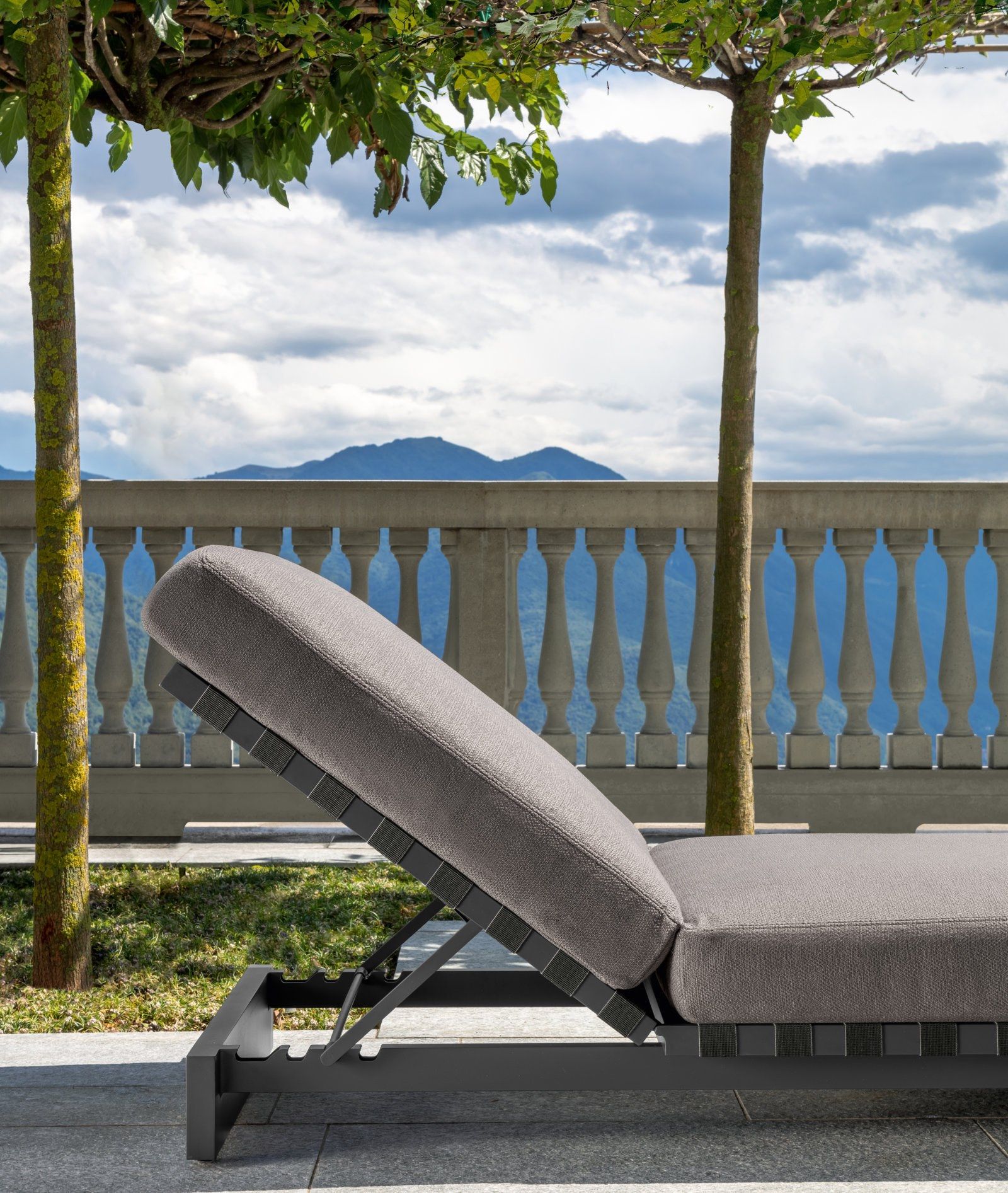 Садовая кровать с откидной спинкой из ткани Talenti Argo-alu ARCH-00097478 - Вид №4