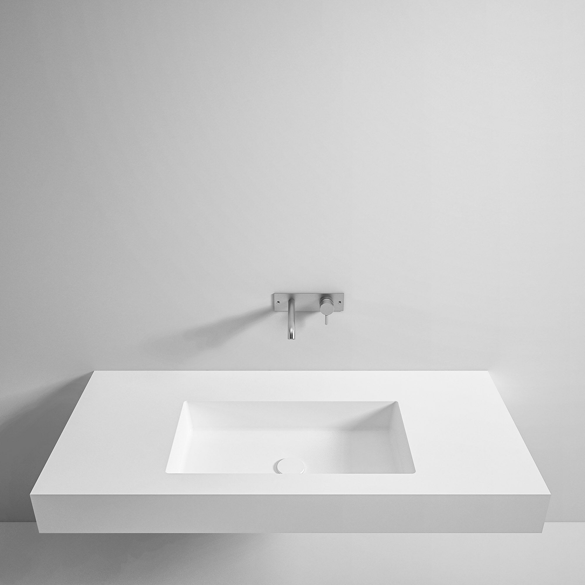 Rexa Design Столешница Korakril ™ с прямоугольной раковиной REXA-ST105  - Вид №1