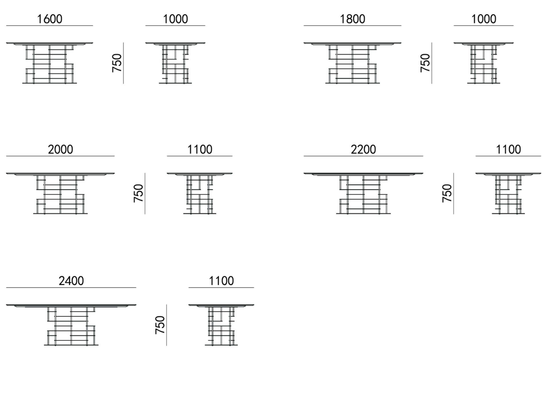 Мраморный прямоугольный обеденный стол HC28 maison REMBRANT ARCH-00151507 - Вид №2