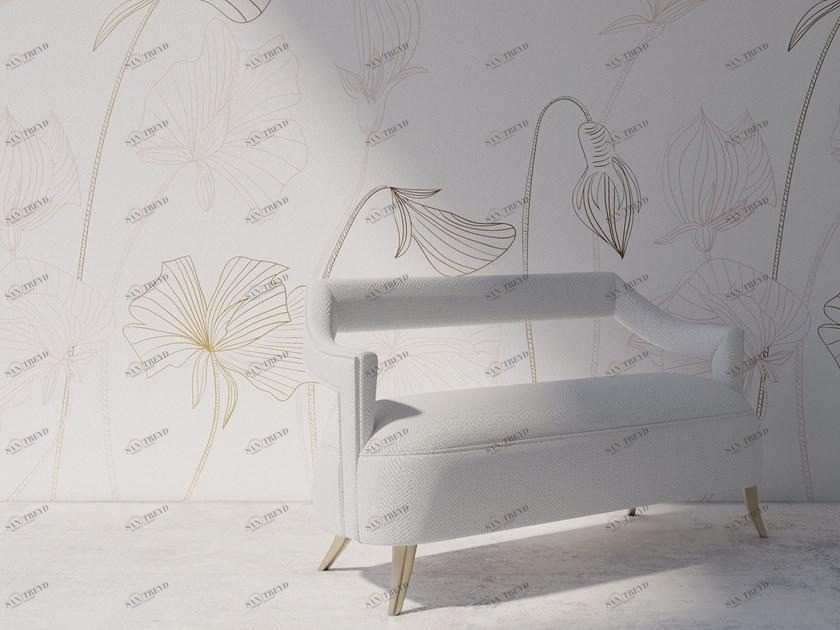 YO2 Металлические флизелиновые обои с цветочными мотивами Modern foils sun-id-1498145