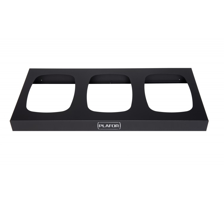 358-00 PLAFOR Металлическая база для 3 мусорных баков PLAFOR Sort Bin для раздельного сбора мусора 3 х 90 л. Черный 