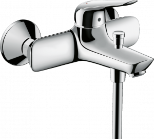 71041000 Novus Смеситель для ванны, однорычажный, внешнего монтажа, с межосевым расстоянием 15,3 см Hansgrohe