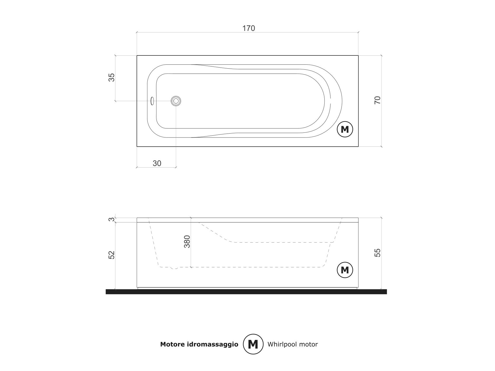 Прямоугольная ванна с гидромассажем Gruppo Treesse мебель для ванной комнаты - прямоугольные ванны ARCH-00011558 - Вид №4