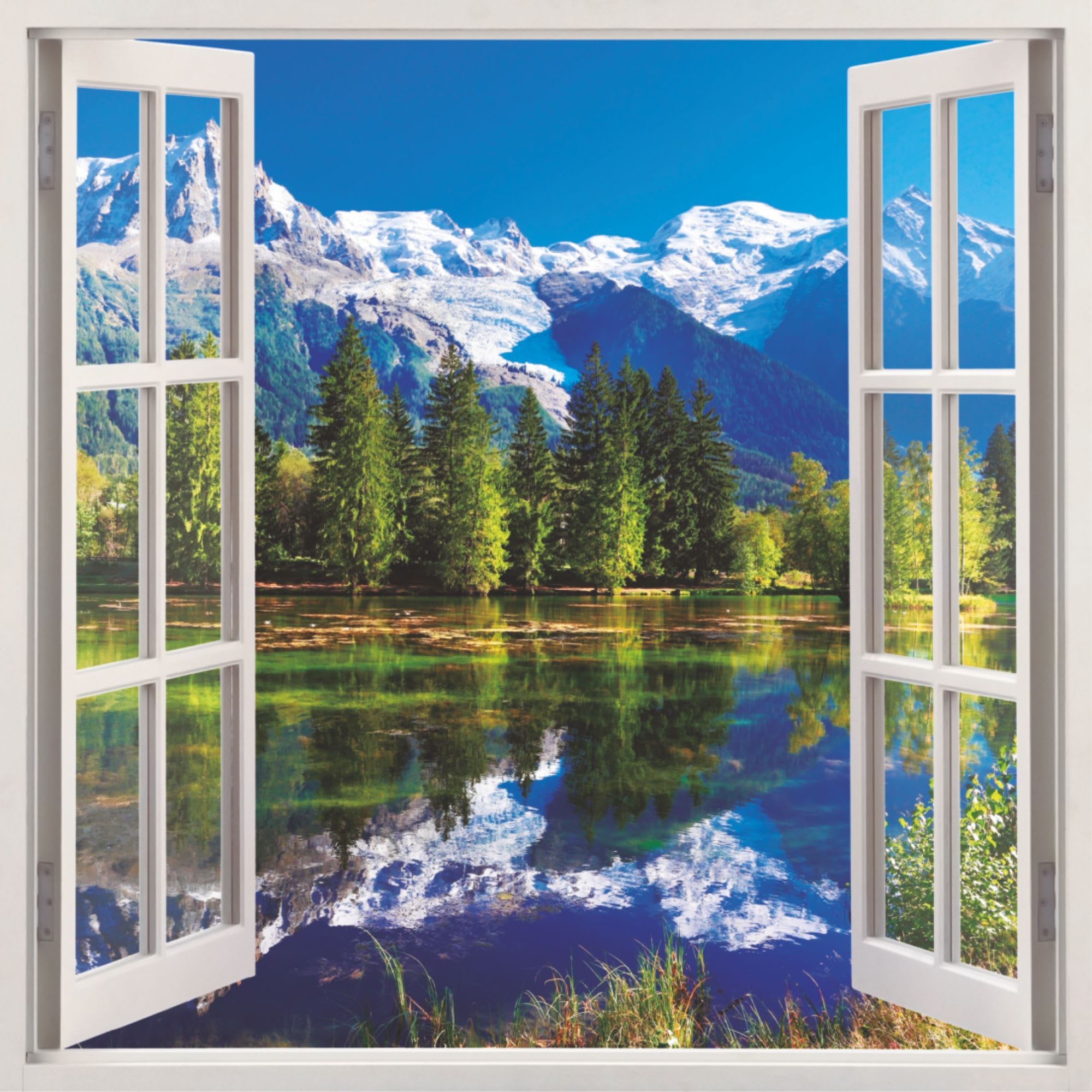 18087079 Фотообои бумажные «» 139х139 cм Окно Santreyd 