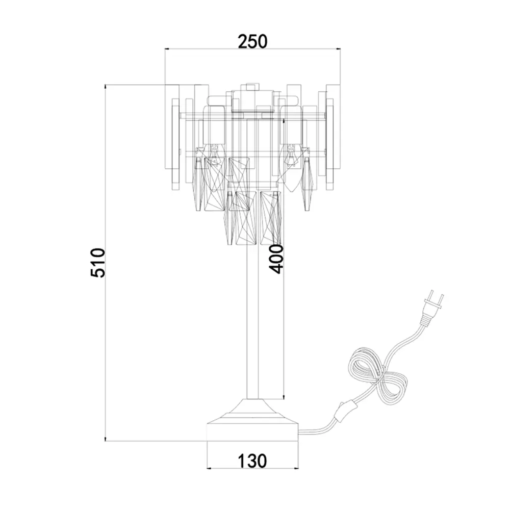 Настольная лампа Estares Frida цвет золото STLM-2148954 - Вид №5