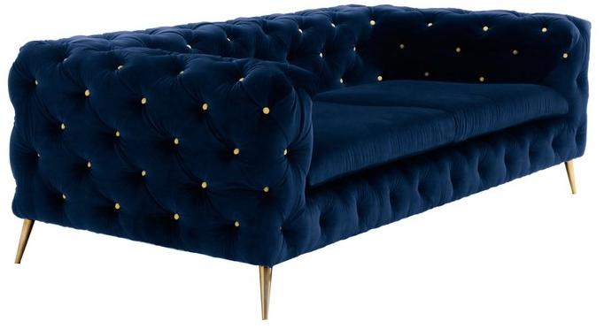 Moanne Стеганый диван с обивкой из бархата sun-id-1408831 - Вид №1