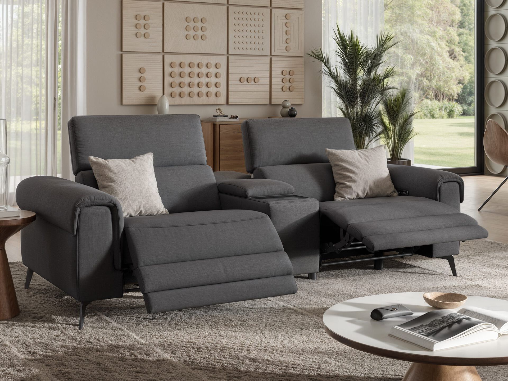 2 местный домашний кинотеатр ткань диван Sofanella Visso ARCH-00117113 - Вид №9