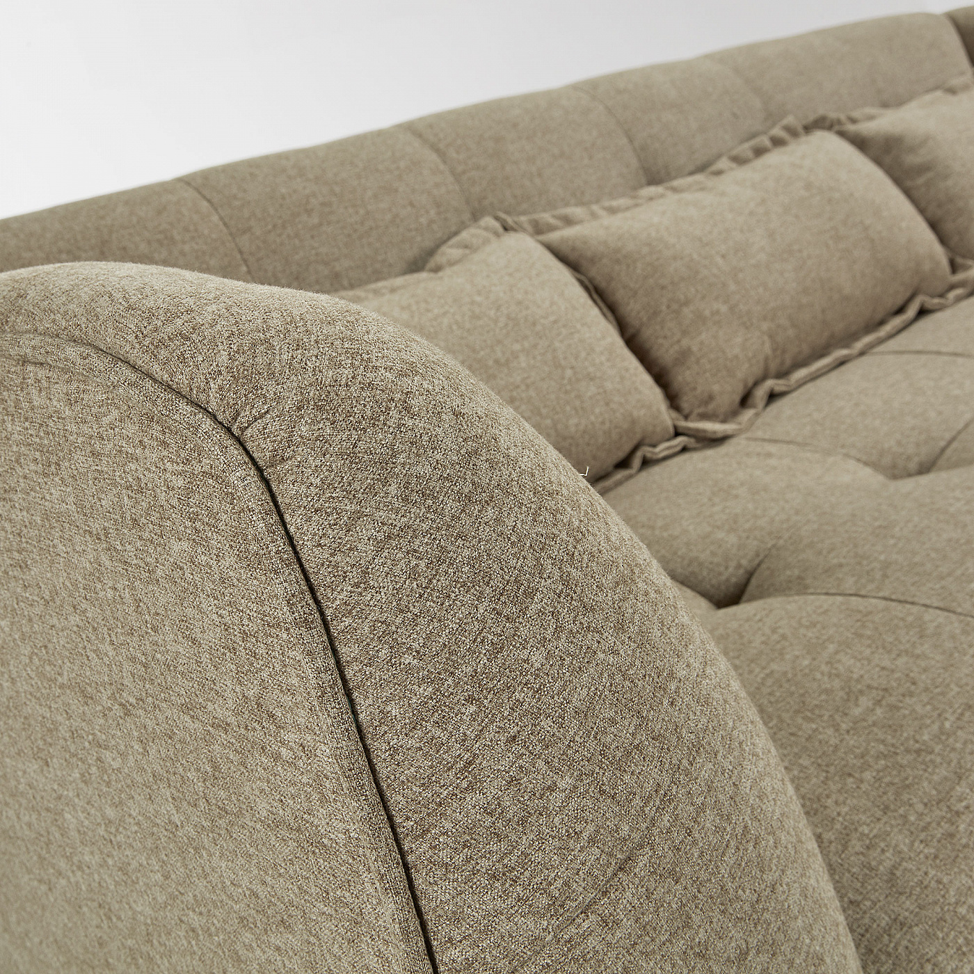 069446 Диван 3х местный коричневый La Forma Saffron  - Вид №2