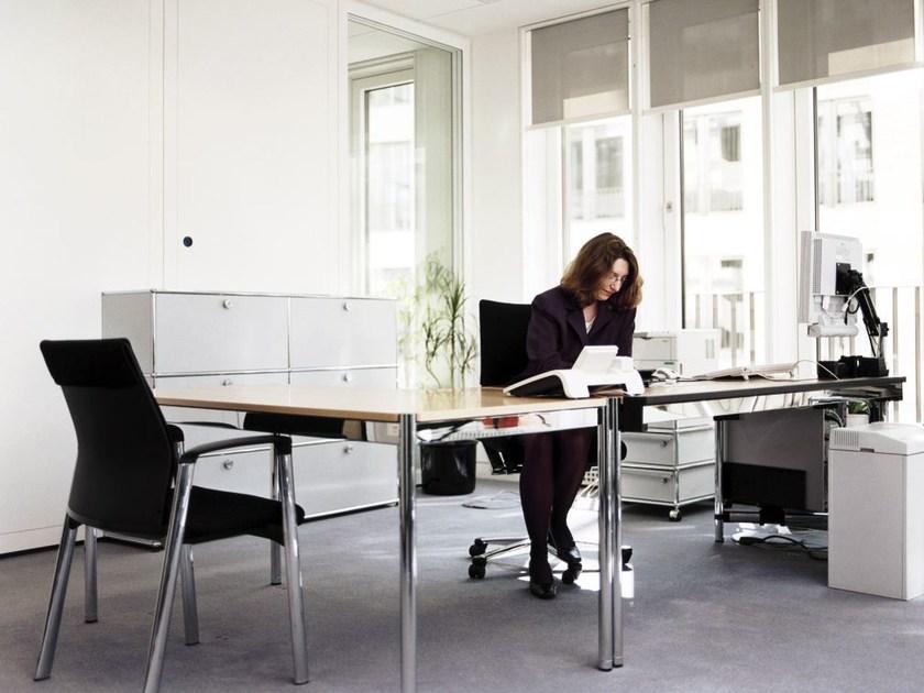 USM Прямоугольный рабочий стол из фанерованной древесины Usm haller table sun-id-1470173 - Вид №3