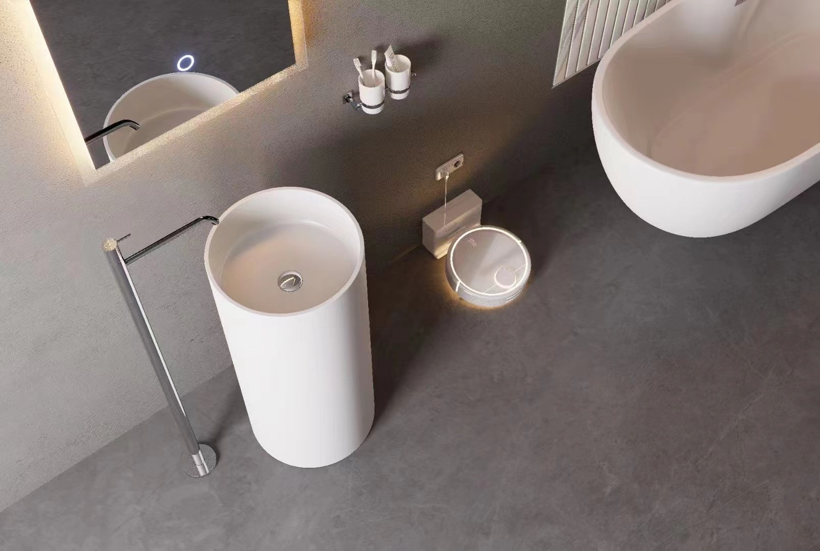 Напольные раковины SL-4014MW SANTILINE  - Вид №3