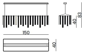 Керамический светодиодный подвесной светильник Bizzotto Italia Symphony – Infinity ARCH-00127540 - Вид №2