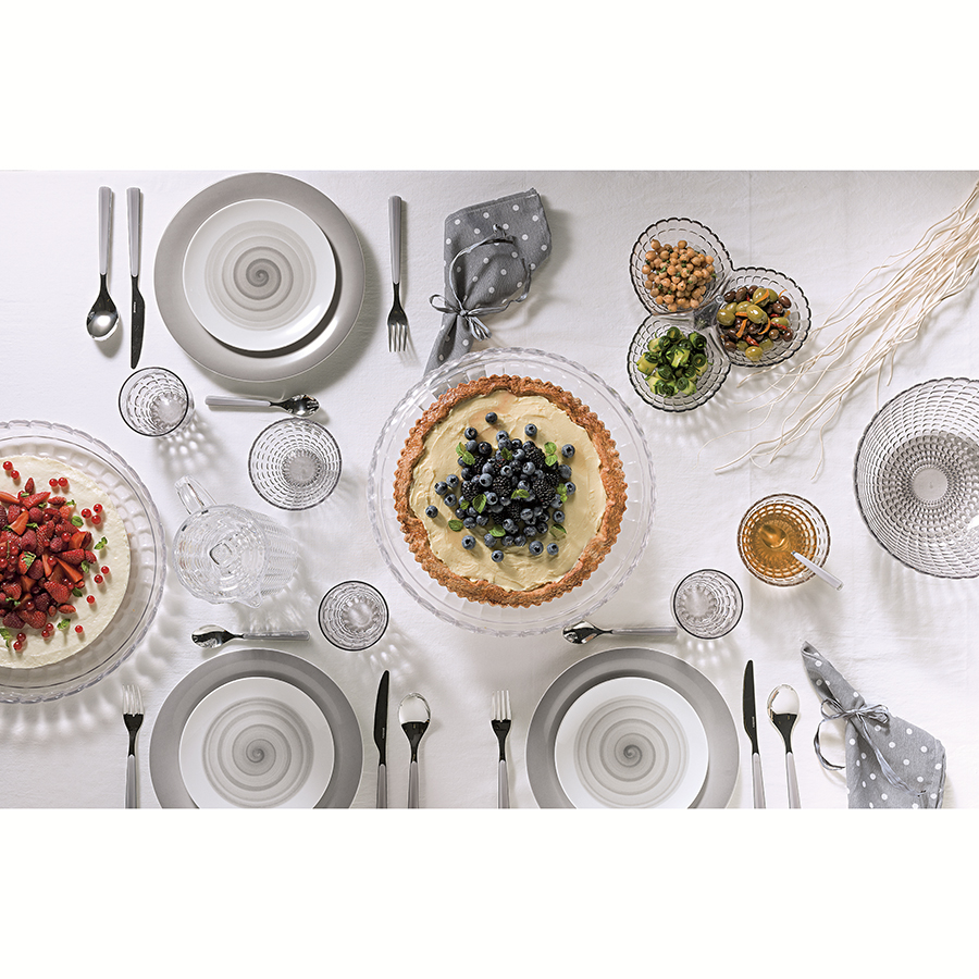 19950139 Блюдо сервировочное с крышкой tiffany, D30 см, бежевое Guzzini  - Вид №2